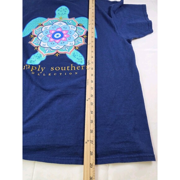 Simply Southern Women's XL Blue Short Sleeve Crew Neck T-Shirt - Picture 9 of 10